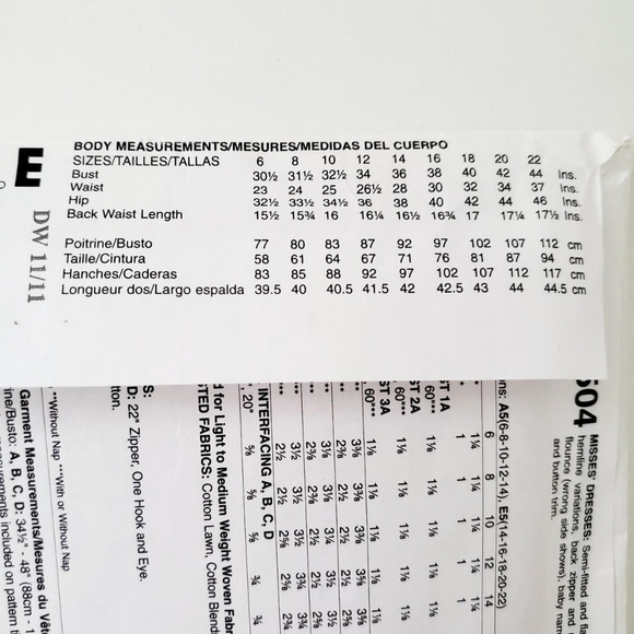 Sewing Pattern - Picture 3 of 3